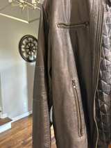 Black Rivet Leather Jacket for Men - Image 4