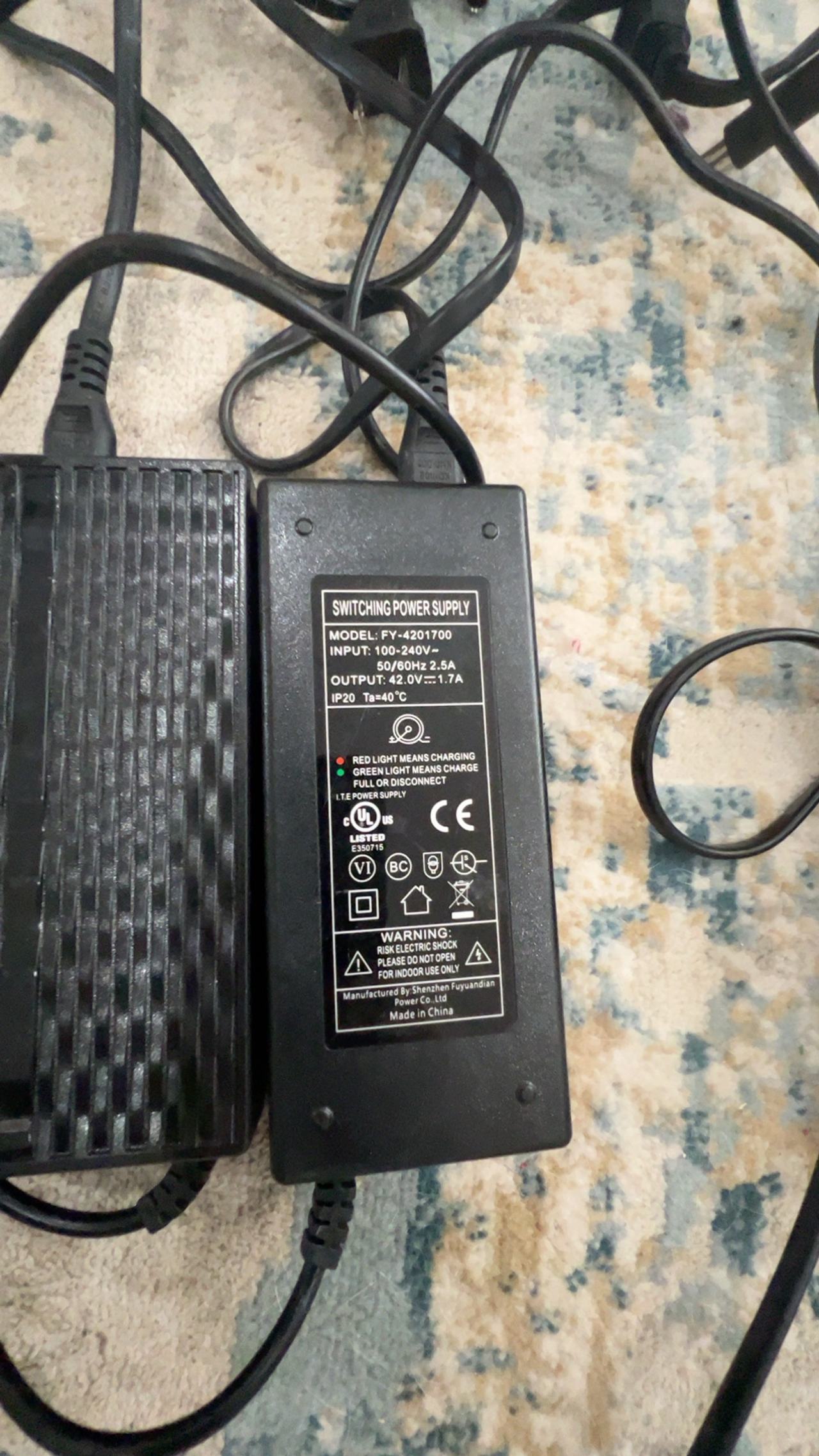 NSHUICH 42V 2A Universal Electric Scooter Charger