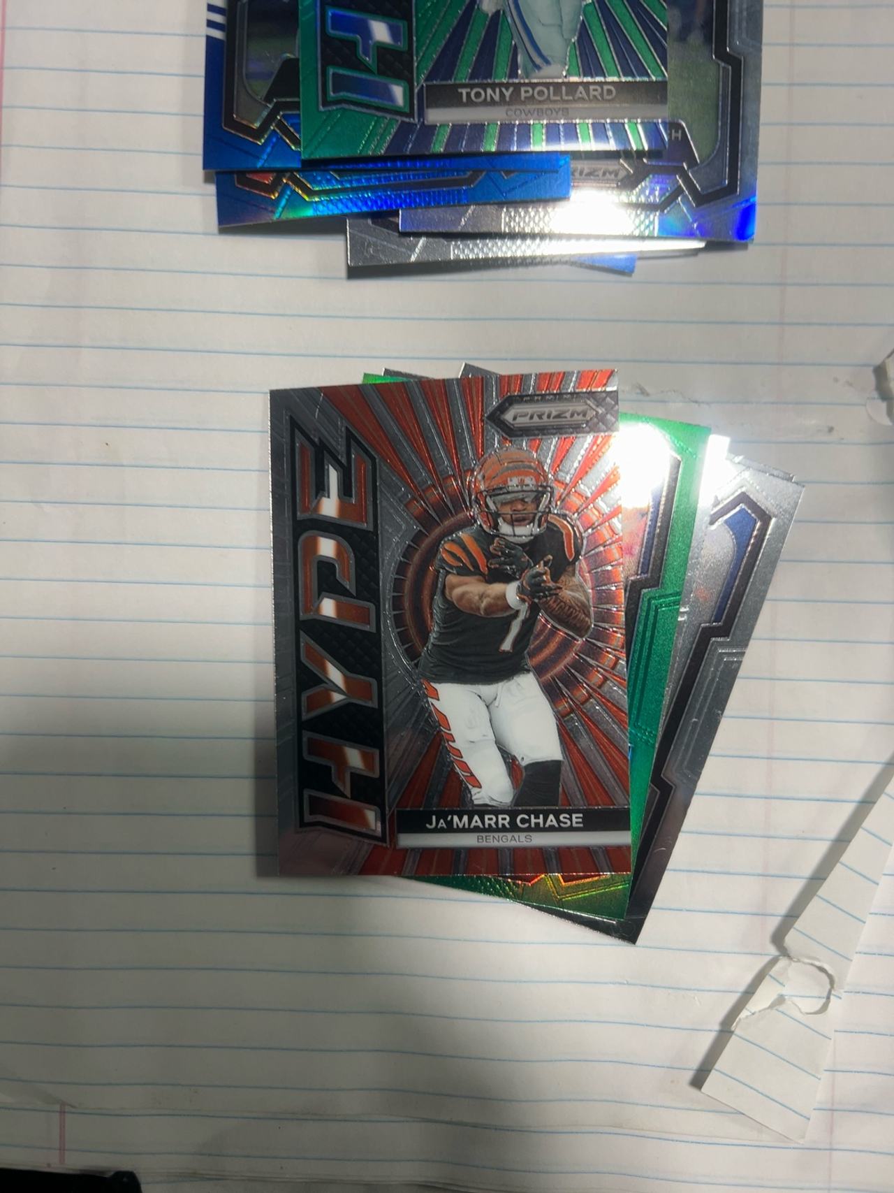 Panini Prizm Hype Ja'Marr Chase Green Wave #H-8