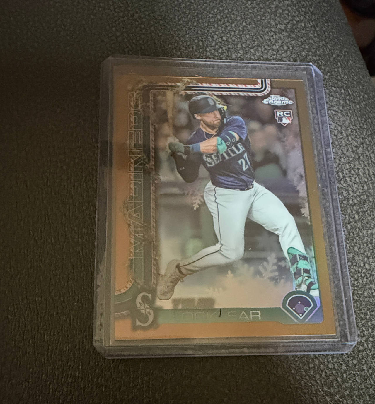 2023 Topps Chrome Holiday Cade Marlowe Rookie Card Gold Flow /50