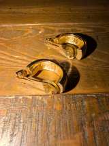 Christian Dior Vintage Gold Tone Clip-On Hoop Earrings - Image 3