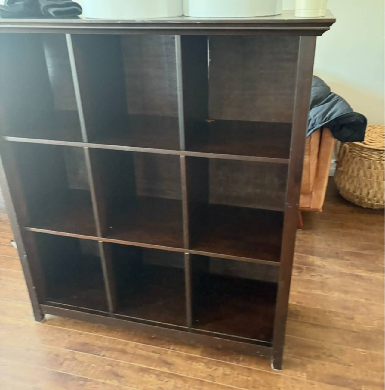 Simpli Home 9-Cube Bookcase Brown