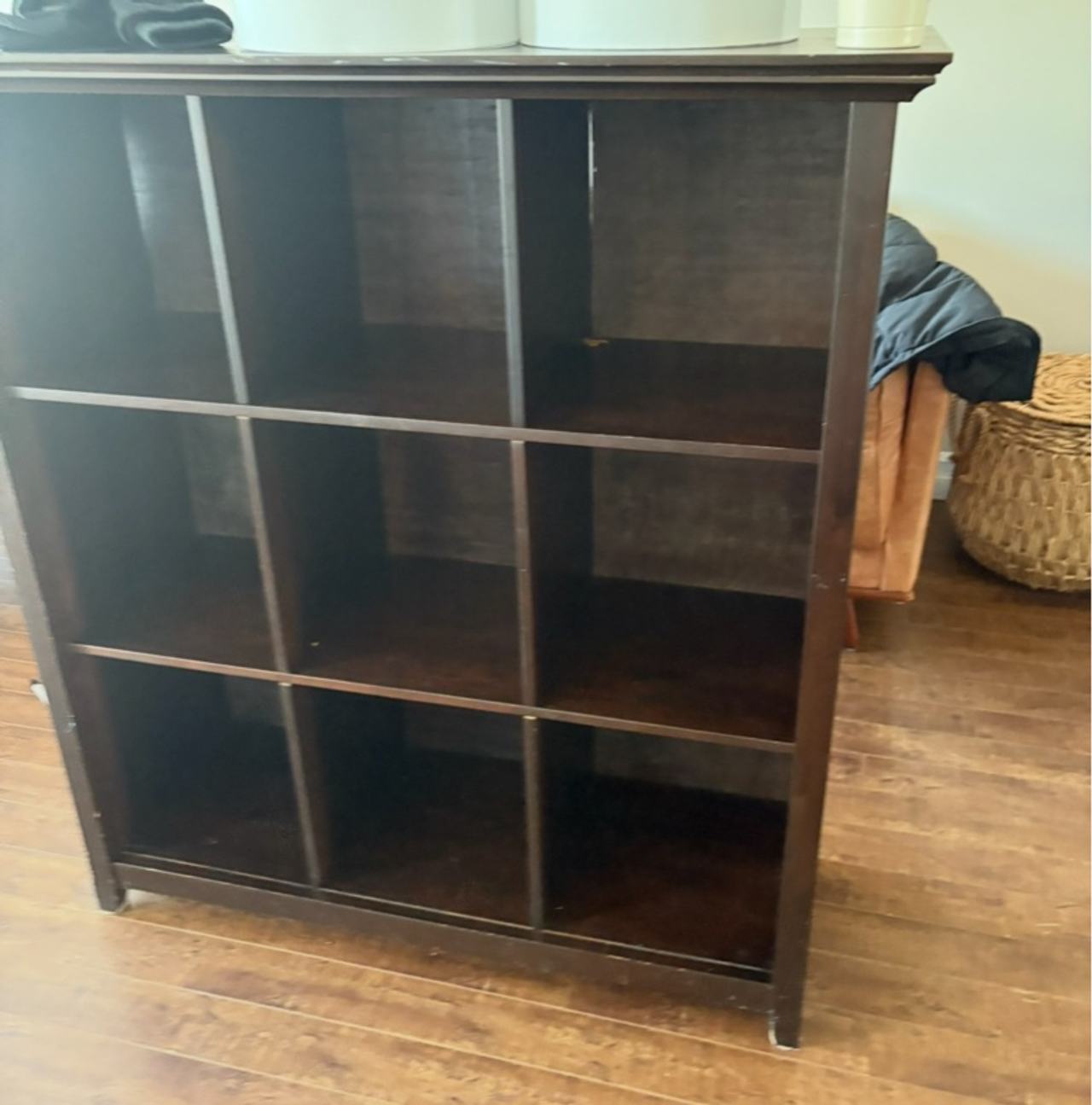 Simpli Home 9-Cube Bookcase Brown