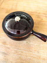 Vintage Pfaltzgraff Gourmet Brown Drip Glaze Saucepan with Lid - Image 6