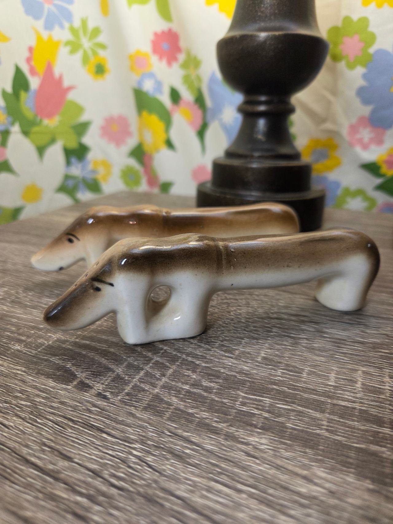 Vintage Dachshund Wiener Dog Salt and Pepper Shakers