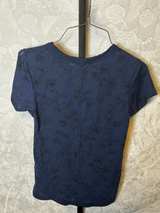 rag & bone Navy Floral Print T-Shirt - Image 3