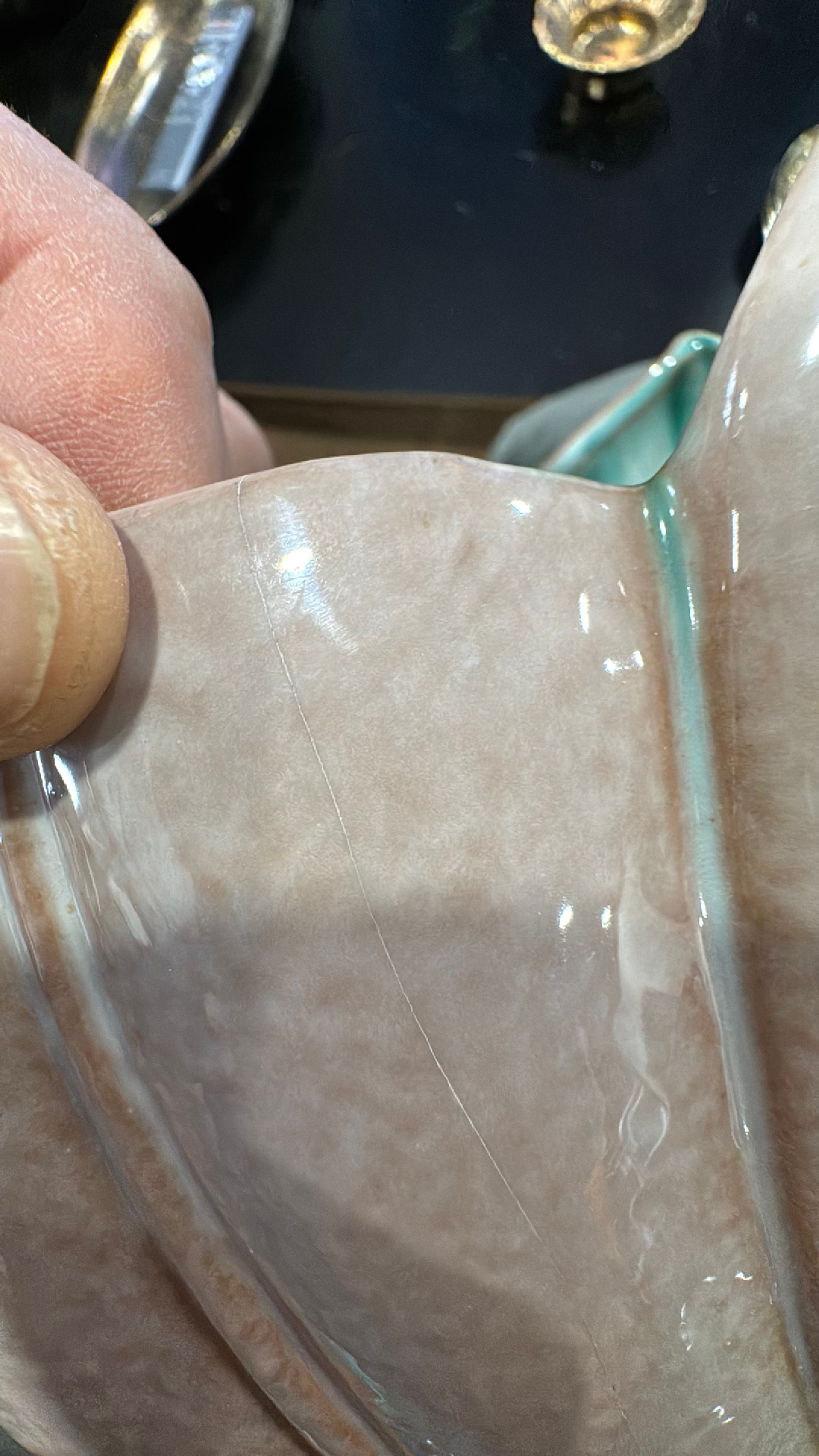 Stangl Terra Rose Vase oblong Leaf Vase #3706 - Image 6