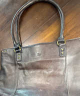 Solo Leather Laptop Tote Bag - Image 1