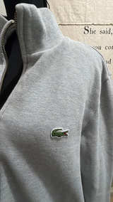 Lacoste Men's Stand-Up Collar Piqué Fleece Jacket Grey - Image 2