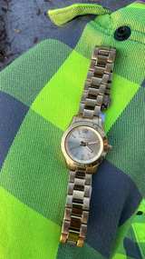 Michael Kors Gold-Tone Bracelet Watch (MKO-1045) – Silver Dial - Image 3