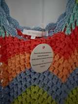 Mahalo Multi Color Crochet Cover-Up Dress - Image 5