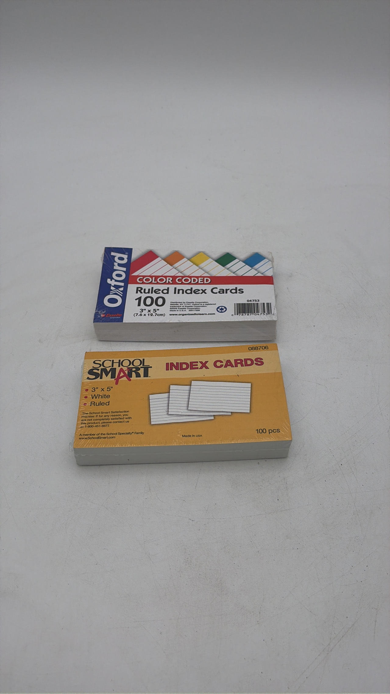 Oxford Color Coded Ruled Index Cards