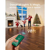 360° Rotating Christmas Tree Stand, Up to 7.5ft, 90lb Artificial Christmas Tree - Image 5