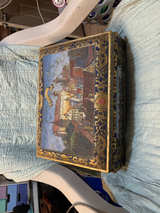 Antique Decorative Tin Box - Image 1
