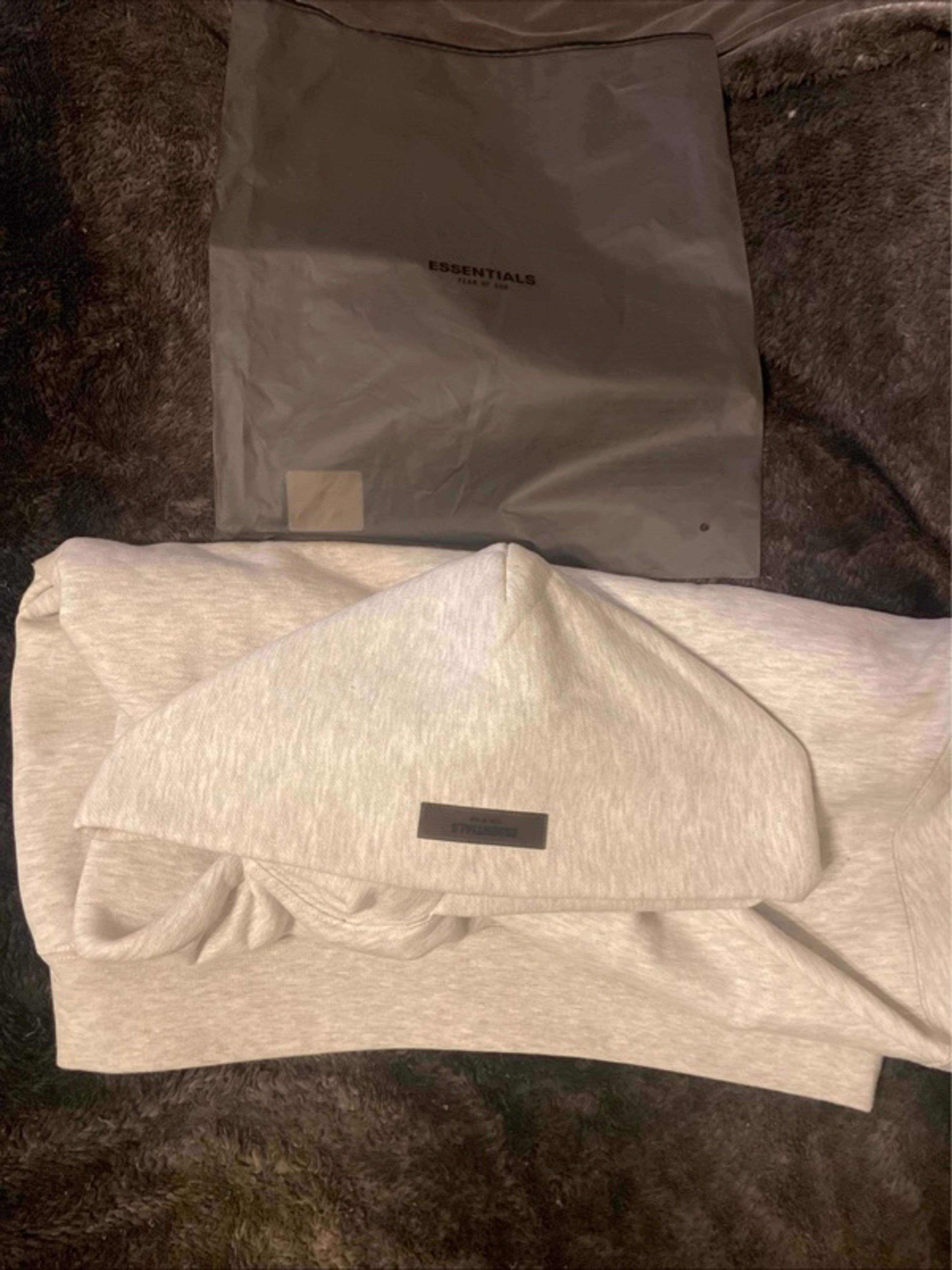 Fear of God Essentials Light Oatmeal Hoodie