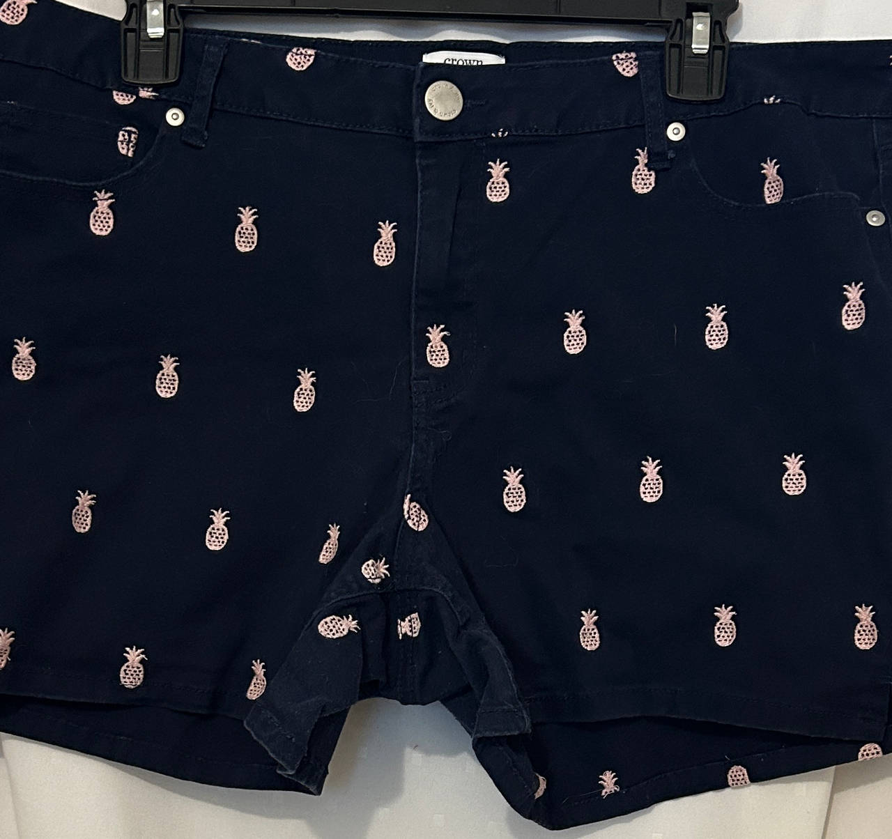 Crown & Ivy Pineapple Print Shorts