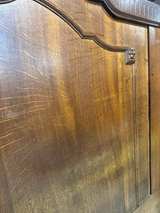Antique Victorian Style Carved Oak Headboard - Image 2