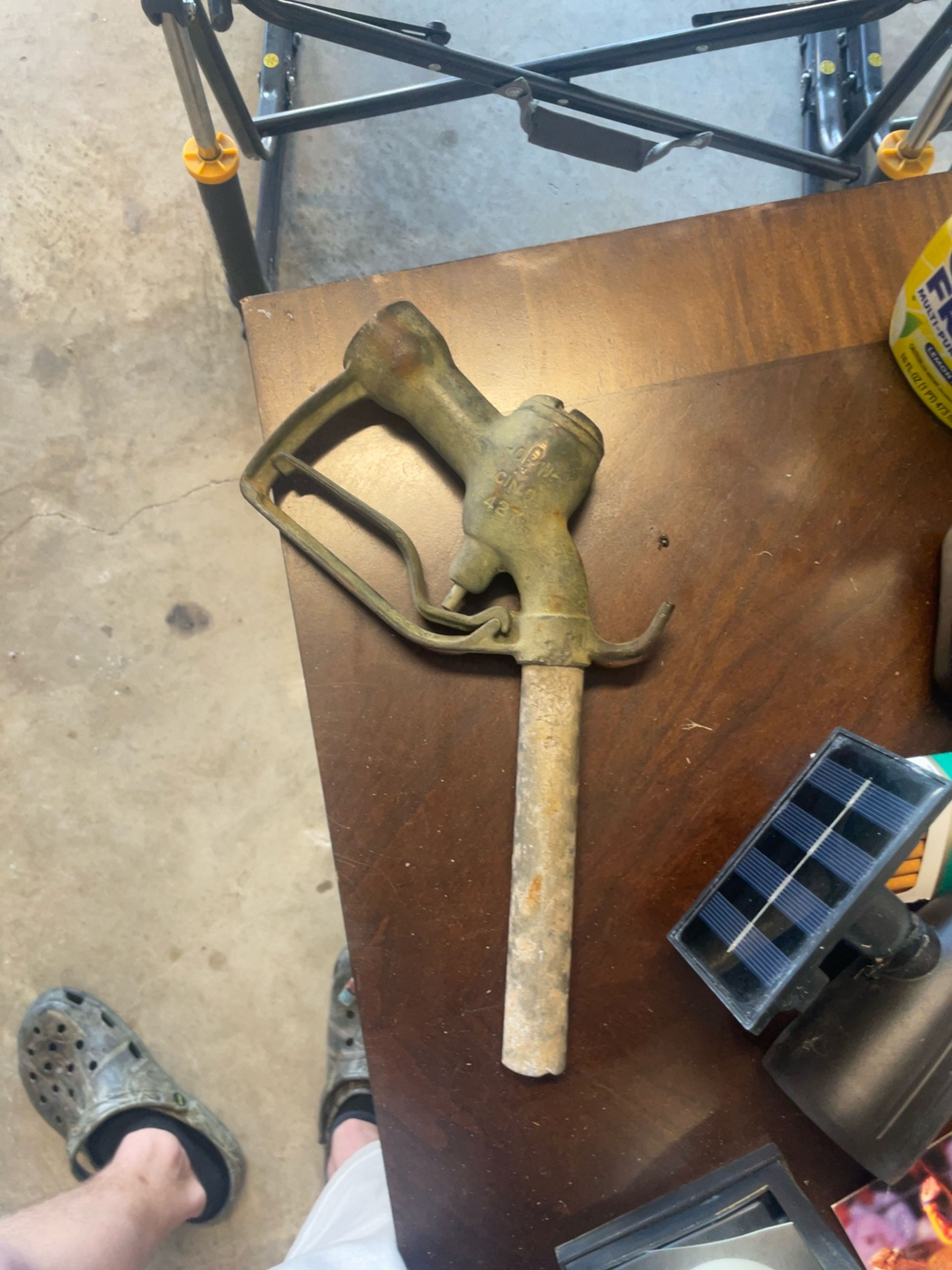 OPW Vintage Gas Pump Handle Brass