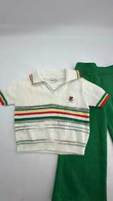 Vintage Doe Spun Boys 2-Piece Knit Polo & Bell Bottom Set - Image 3