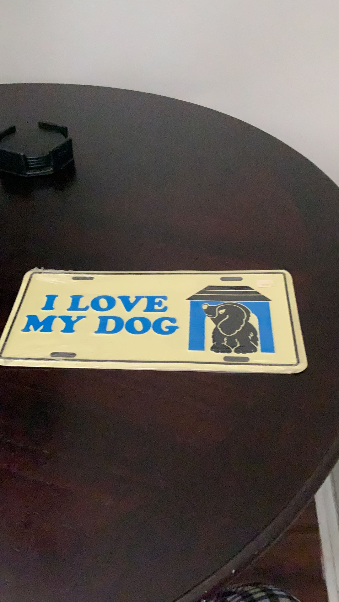 I Love My Dog Novelty License Plate