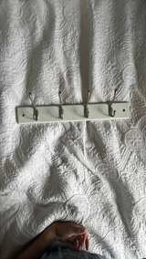 Style Selections 18-in White/Satin Nickel Hook Rail - Image 2