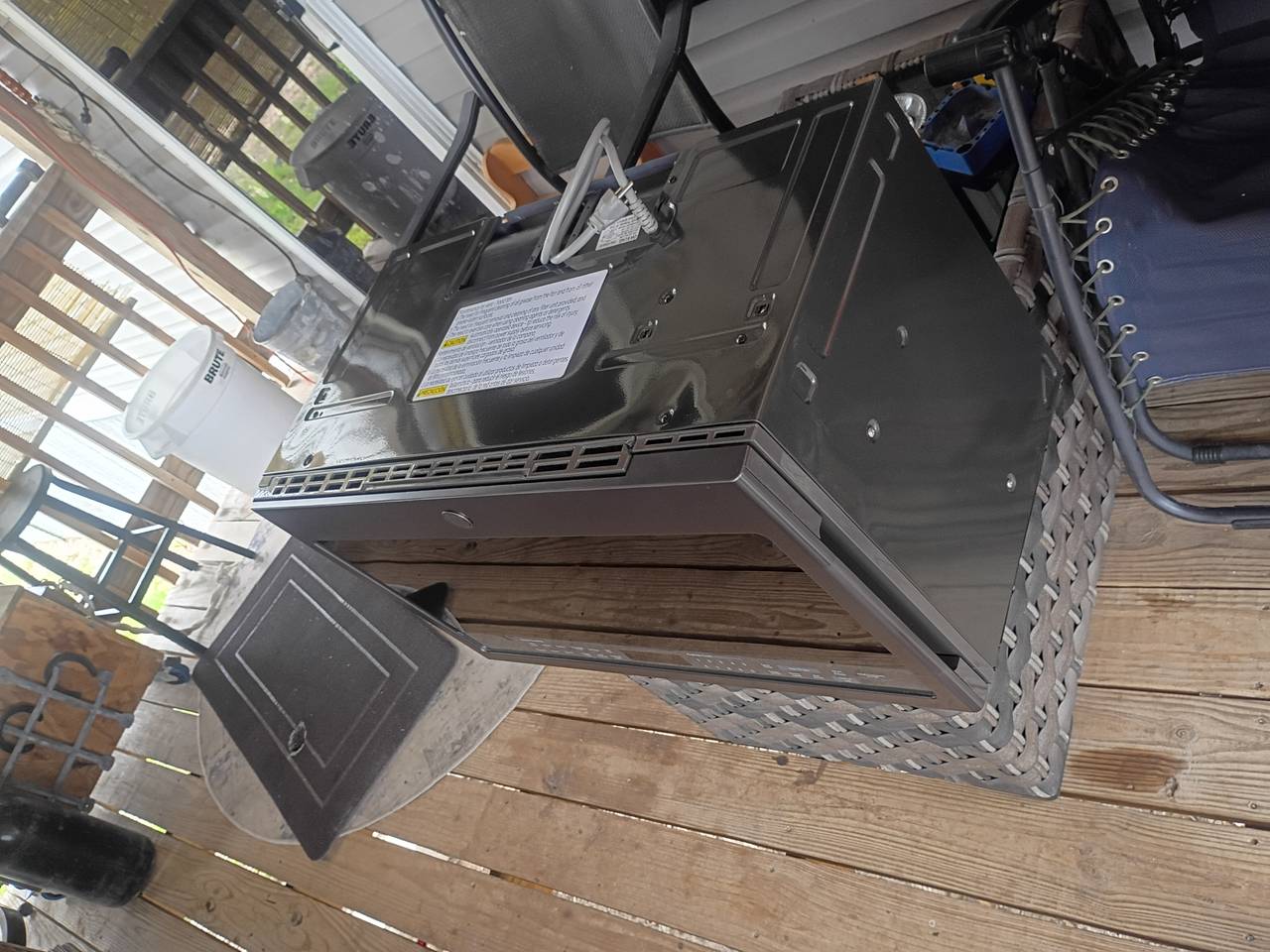 GE Profile Over-the-Range Microwave Oven in Slate