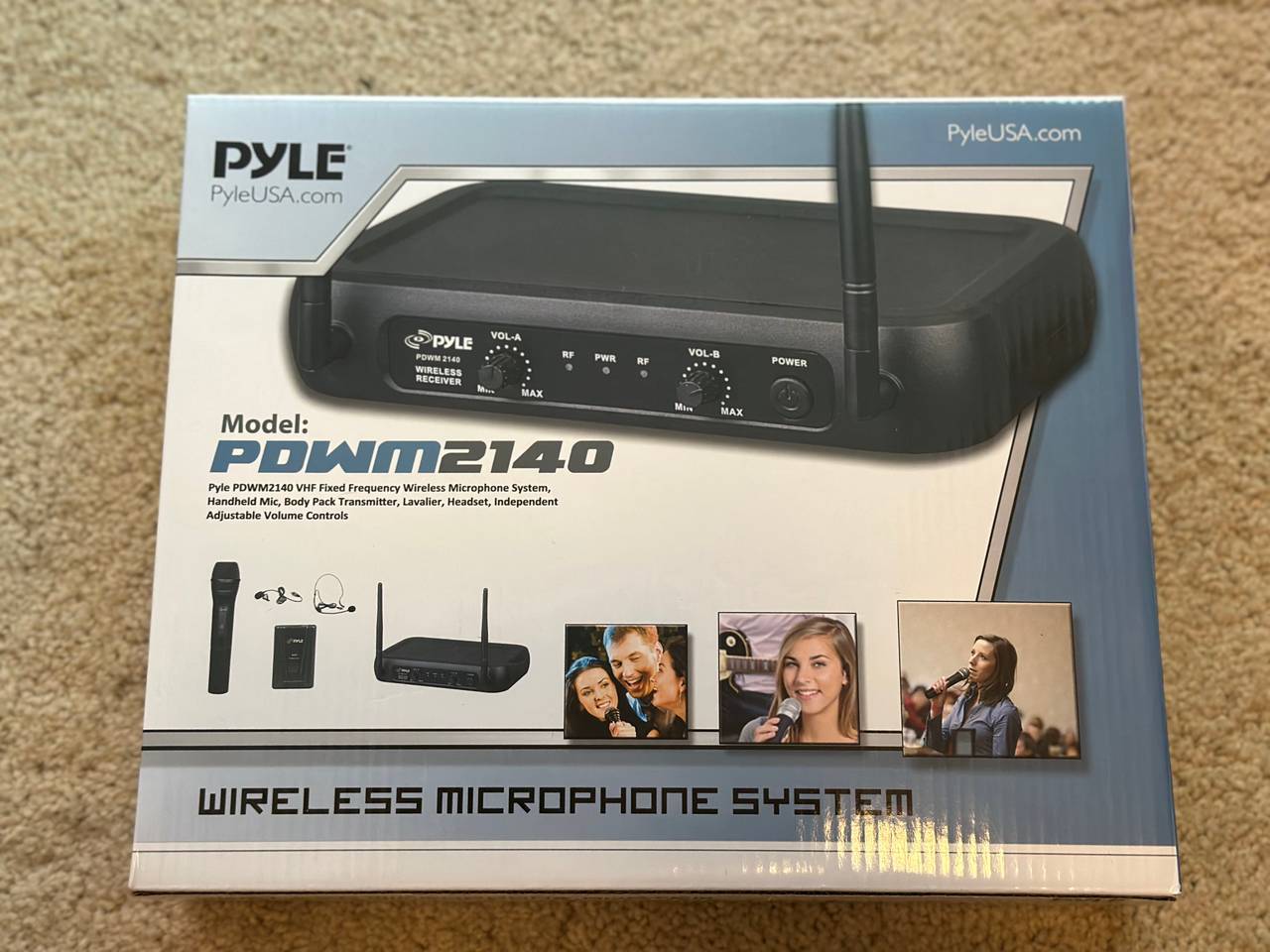 Pyle PDWM2140 VHF Wireless Microphone System