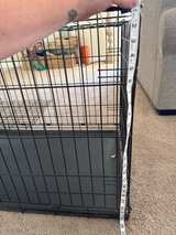 Foldable Metal Dog Crate with Divider - Image 2