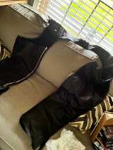 Black Leather Motorcycle Chaps - Image 4