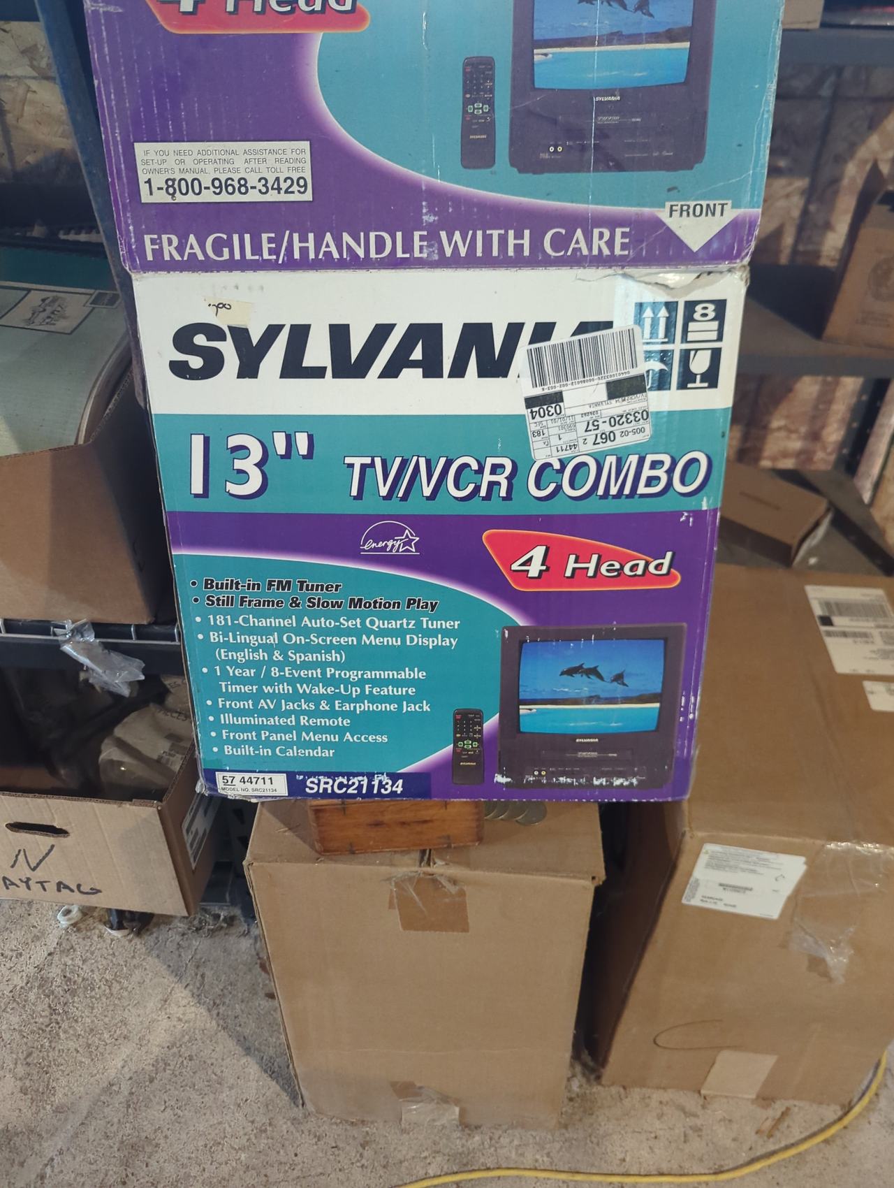 Sylvania 13" TV/VCR Combo SRC21134