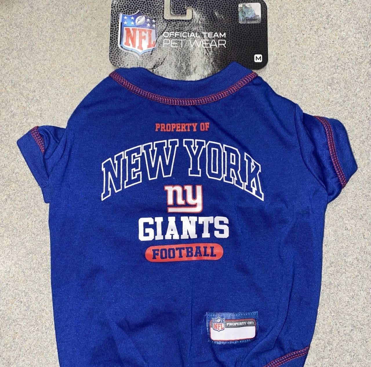 NFL Official Team Pet Wear New York Giants Dog Shirt