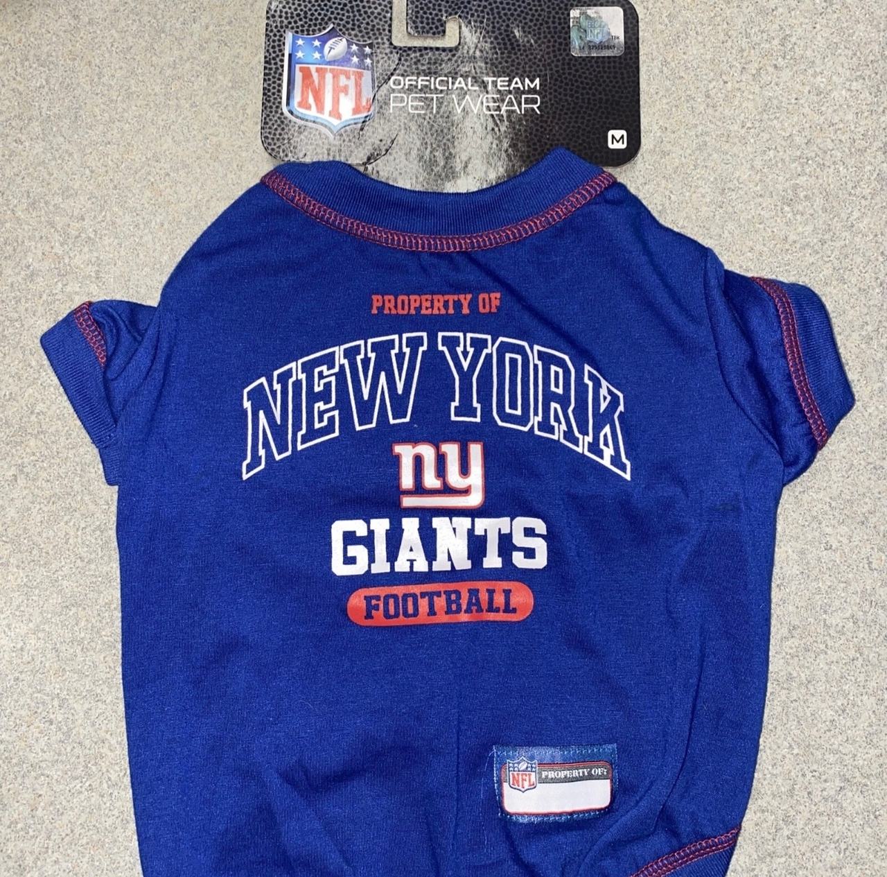 NFL Official Team Pet Wear New York Giants Dog Shirt