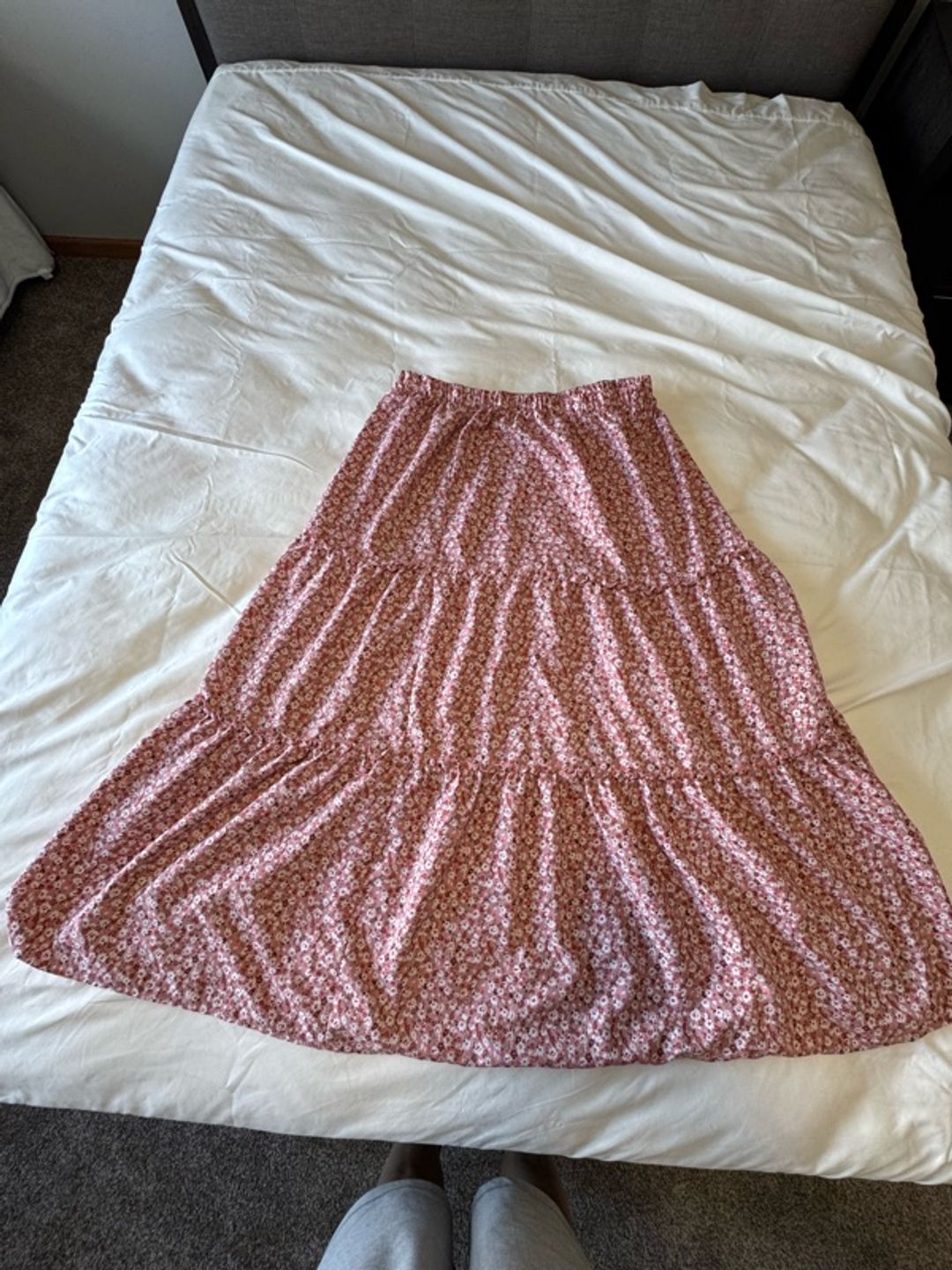 2XL SHEIN Auburn Floral Skirt