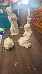 3-Piece White Ceramic Nativity Set - Image 5