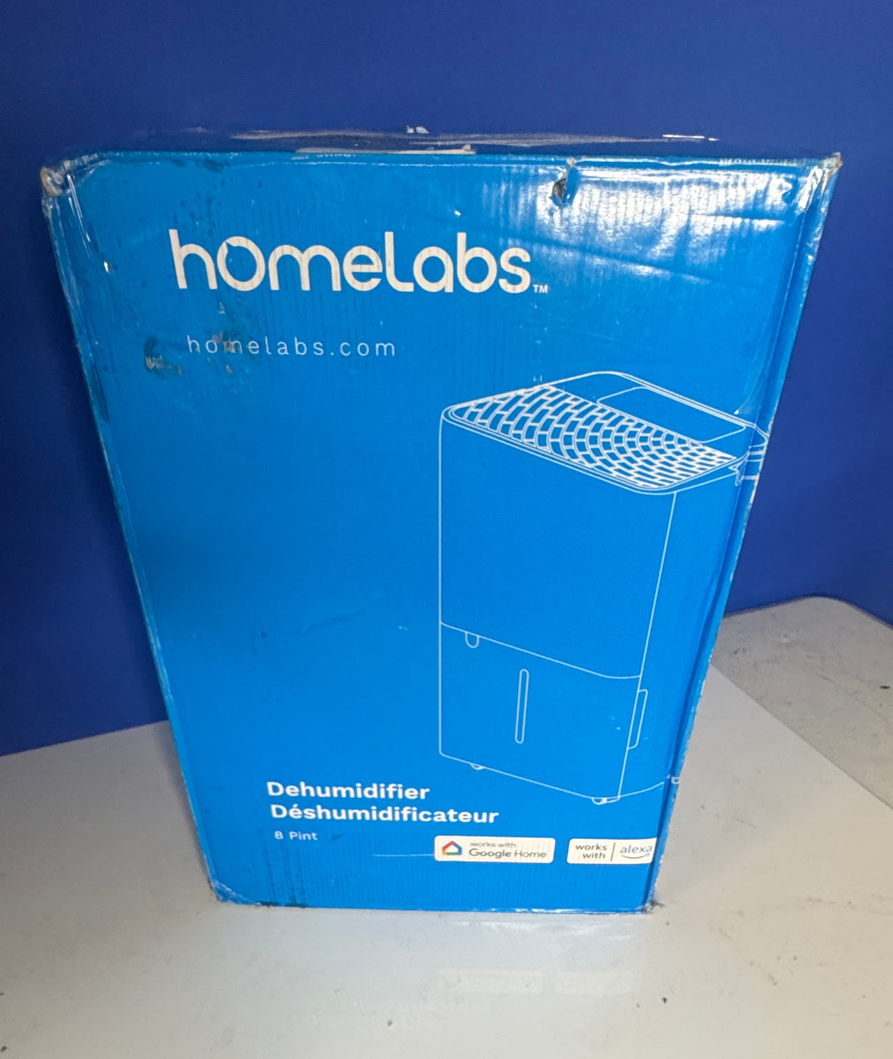 hOmeLabs 8 Pint Smart Dehumidifier