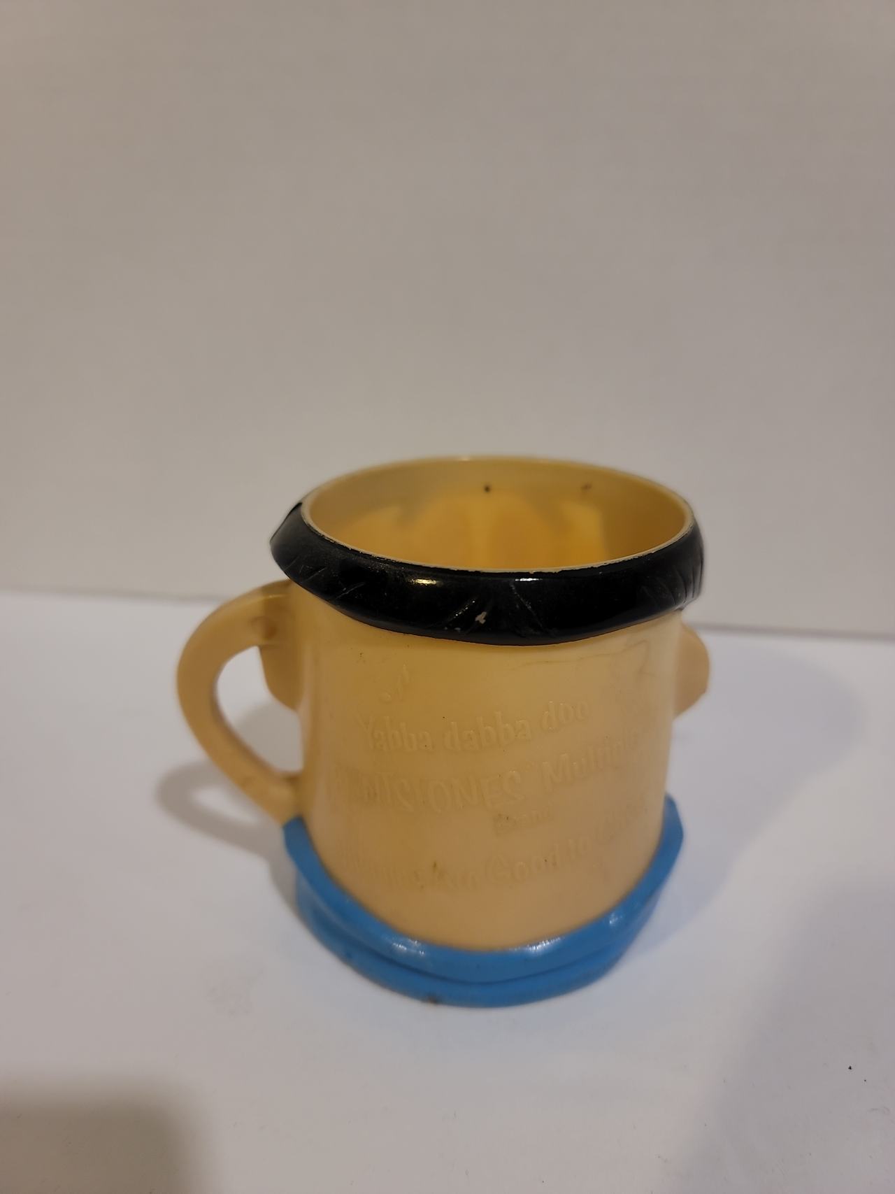 Vintage Fred Flintstone Plastic Mug
