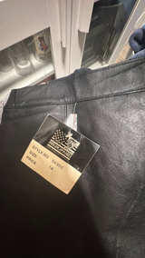 Mackage Leather Shorts Jade Green - Image 2