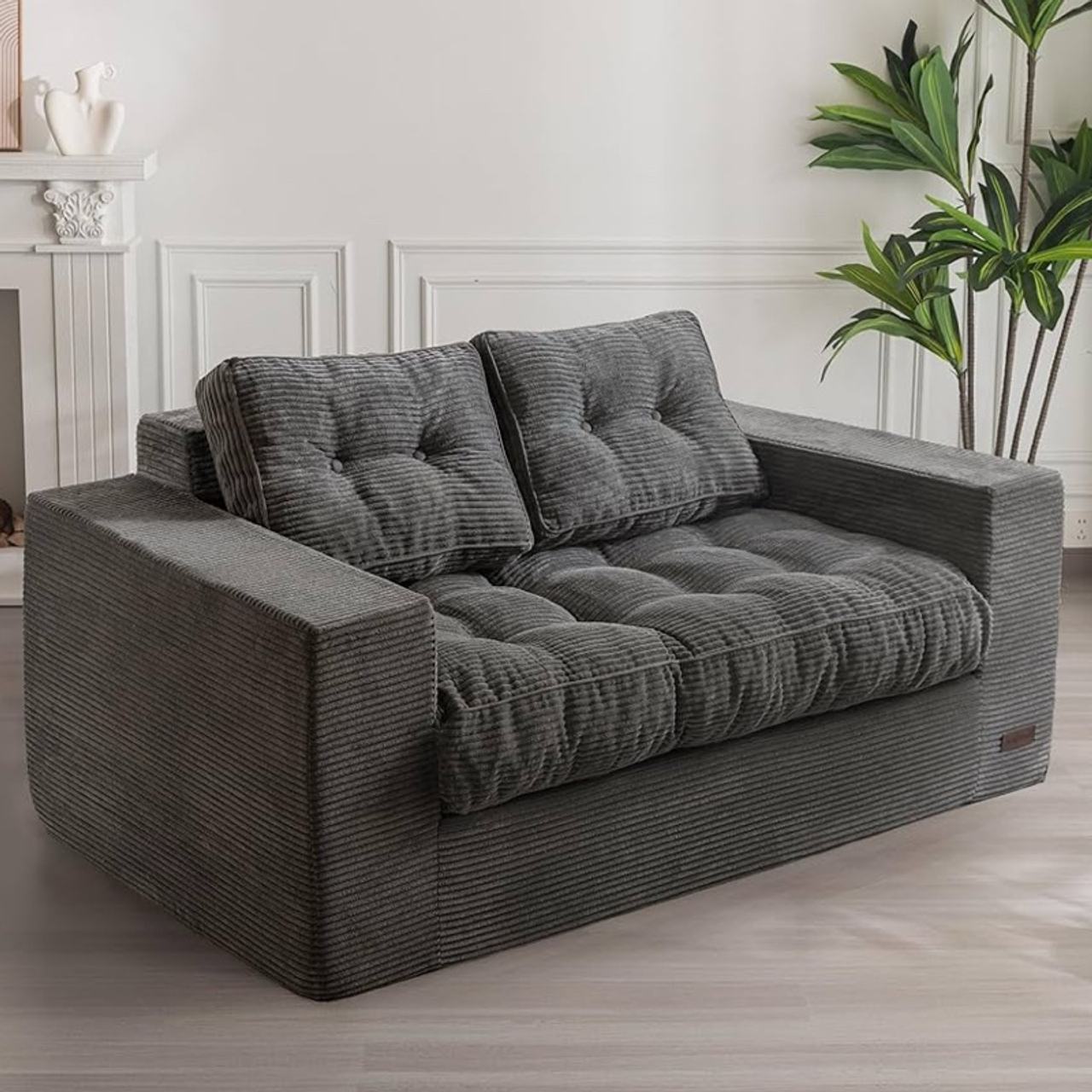 MAXYOYO Bean Bag Chair for Adults - Dark Grey
