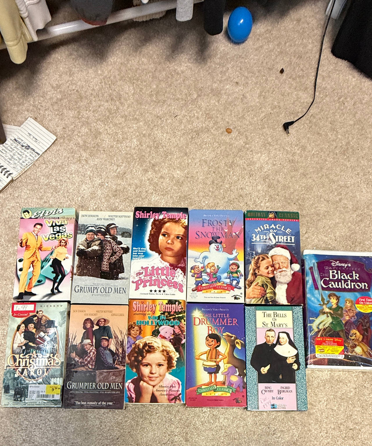 Assorted Classic VHS Tape Lot (11 Movies)