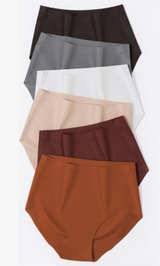 Womens Underwear Full Coverage No Show High Waisted Seamless Panties 6-Pack - Image 4