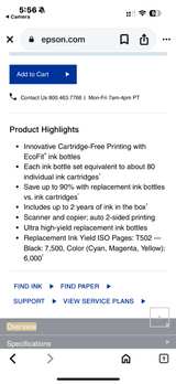 NEW Epson EcoTank ET-2850 Wireless Color All-in-One Printer - Image 5
