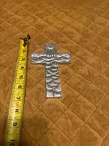 Mexican Pewter Cross Wall Hanging - Image 3