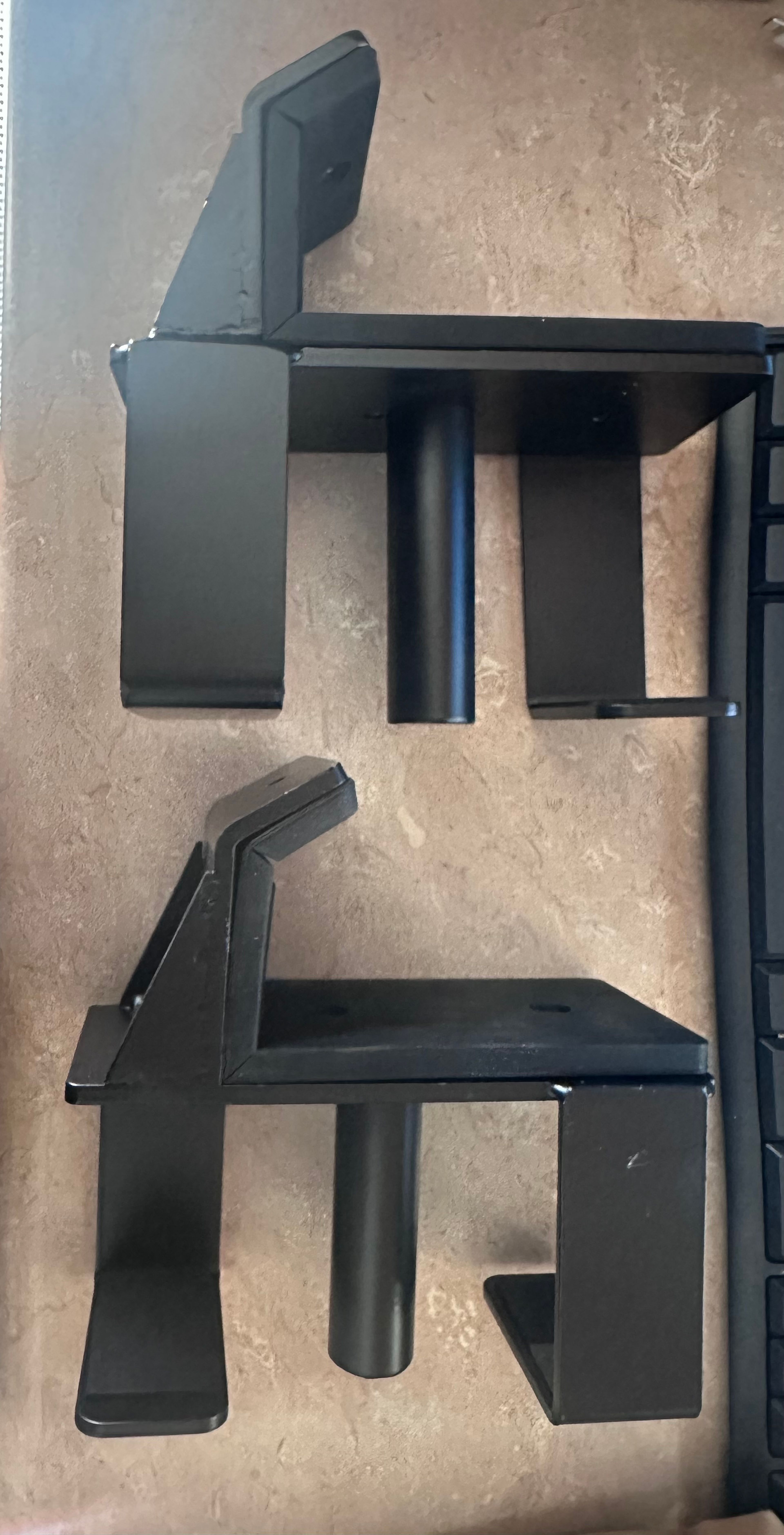 J Hooks 2x2 Power rack, rubber pad J-Hook for squat rack. Heavy duty. - Image 4