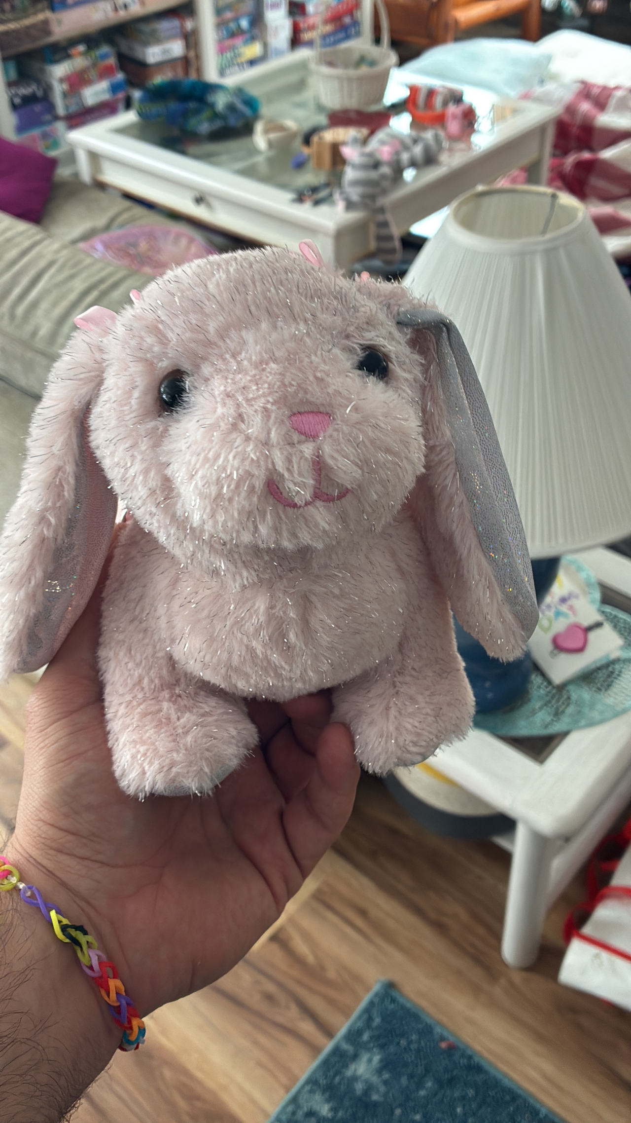 Ty Beanie Baby Lullaby the Pink Bunny purse
