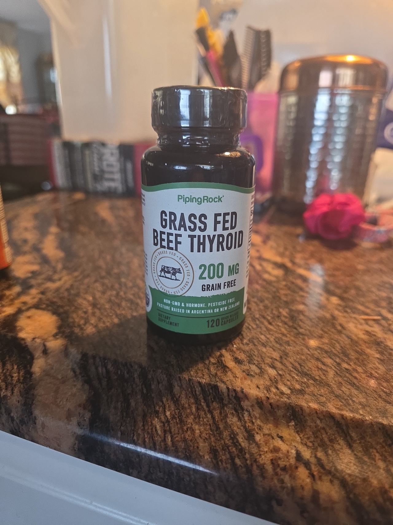 Piping Rock Grass Fed Beef Thyroid 200 mg