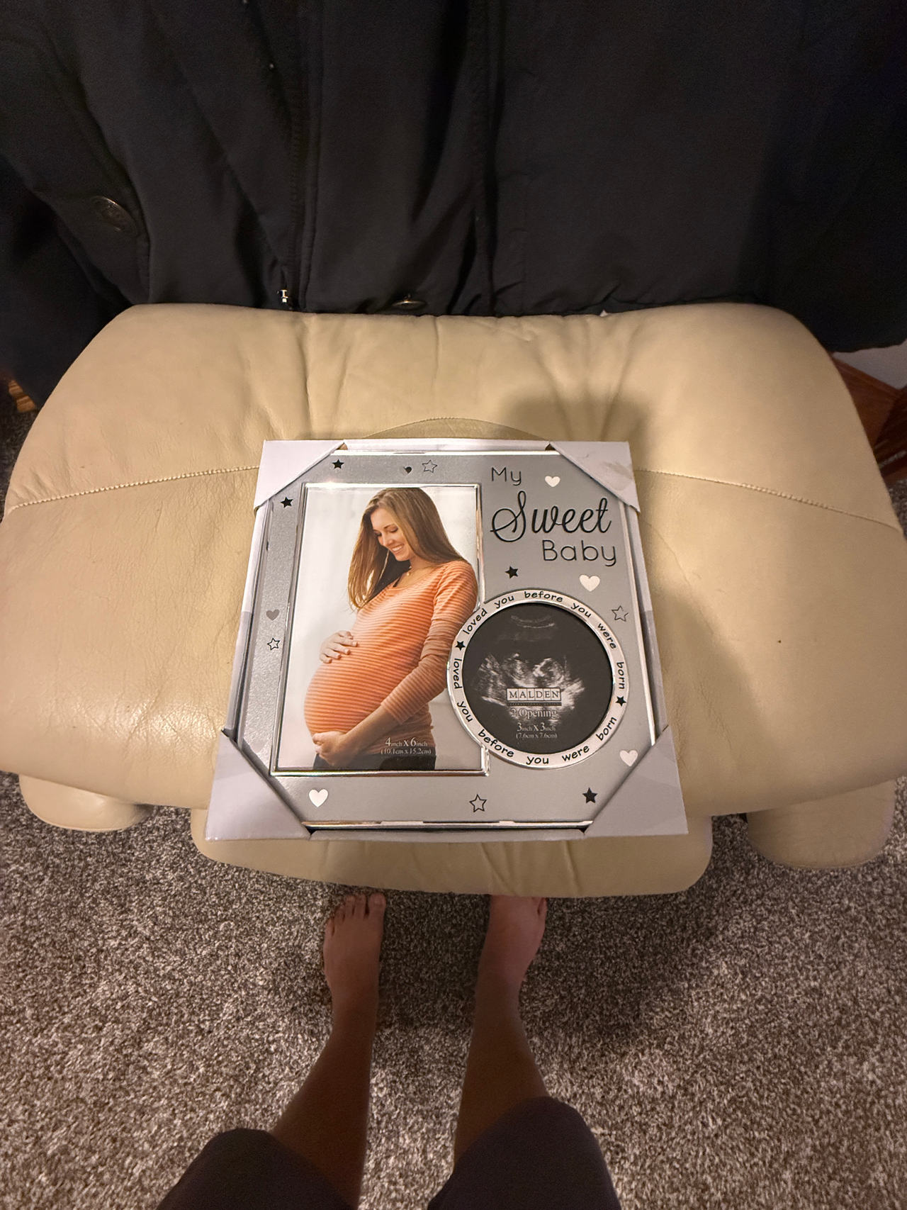 My Sweet Baby Sonogram & Photo Frame