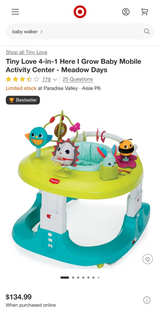 Tiny Love 5-in-1 Here I Grow Stationary Activity Center & Walker - Image 2
