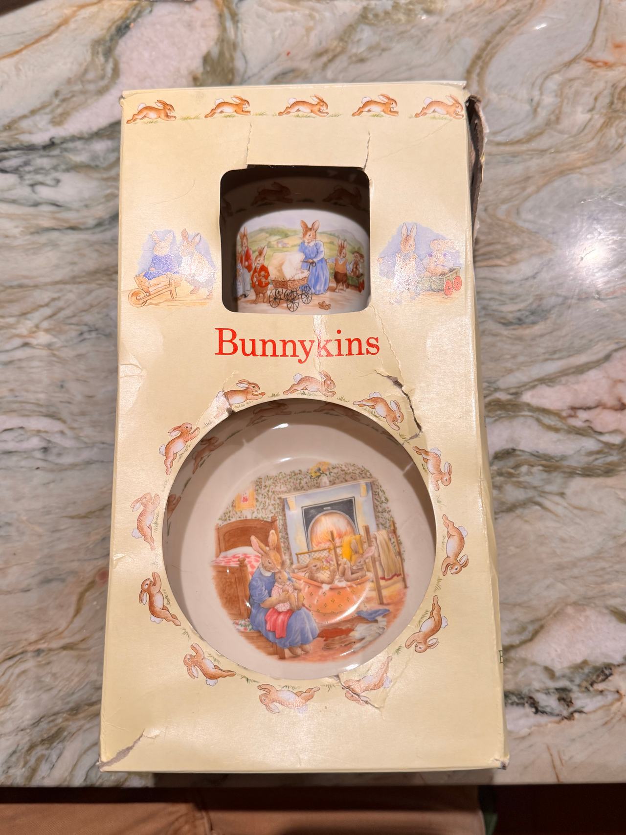 Royal Doulton Bunnykins 2-Piece Baby Plate & Mug