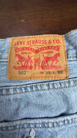 Levi's 502 Cut Off Denim Shorts 33 - Image 6
