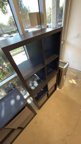 IKEA KALLAX 2x2 Shelf Unit Black-Brown - Image 4
